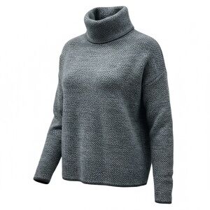 Max Studio Soft and Cozy Ombre Gray Knit Turtleneck Sweater Size Womens Medium